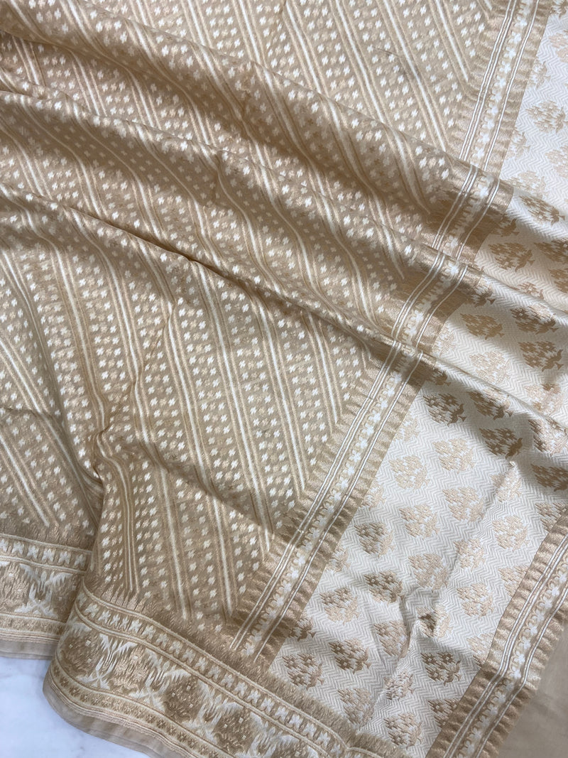 Pure Cotton Banarasi Handloom Dupatta - The Handlooms