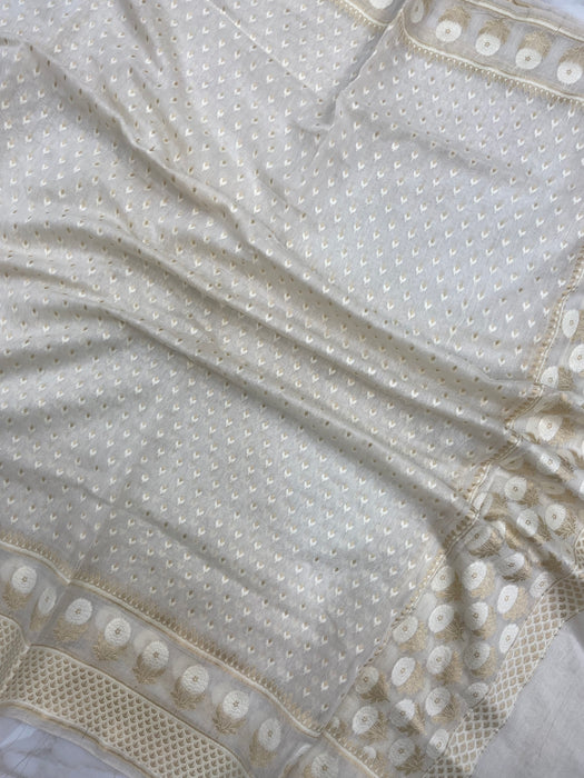 Pure Cotton Banarasi Handloom Dupatta