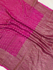 Pure Khaddi Georgette Banarasi Saree -  Antique zari - The Handlooms