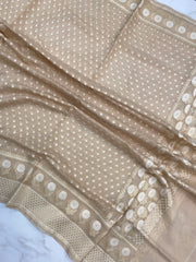 Pure Cotton Banarasi Handloom Dupatta - The Handlooms
