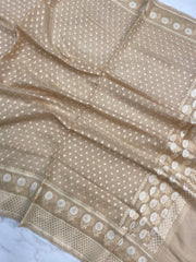 Pure Cotton Banarasi Handloom Dupatta - The Handlooms