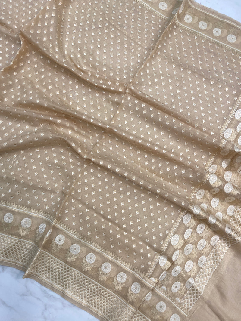 Pure Cotton Banarasi Handloom Dupatta - The Handlooms