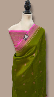Pure Kora Handloom Banarasi Saree - The Handlooms