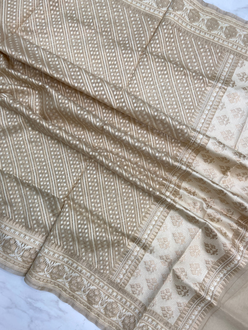 Pure Cotton Banarasi Handloom Dupatta - The Handlooms