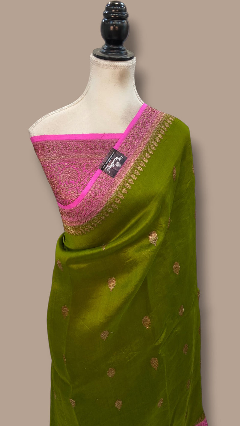 Pure Kora Handloom Banarasi Saree - The Handlooms