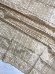 Pure Cotton Banarasi Handloom Dupatta - The Handlooms