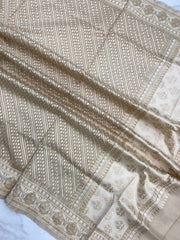 Pure Cotton Banarasi Handloom Dupatta - The Handlooms