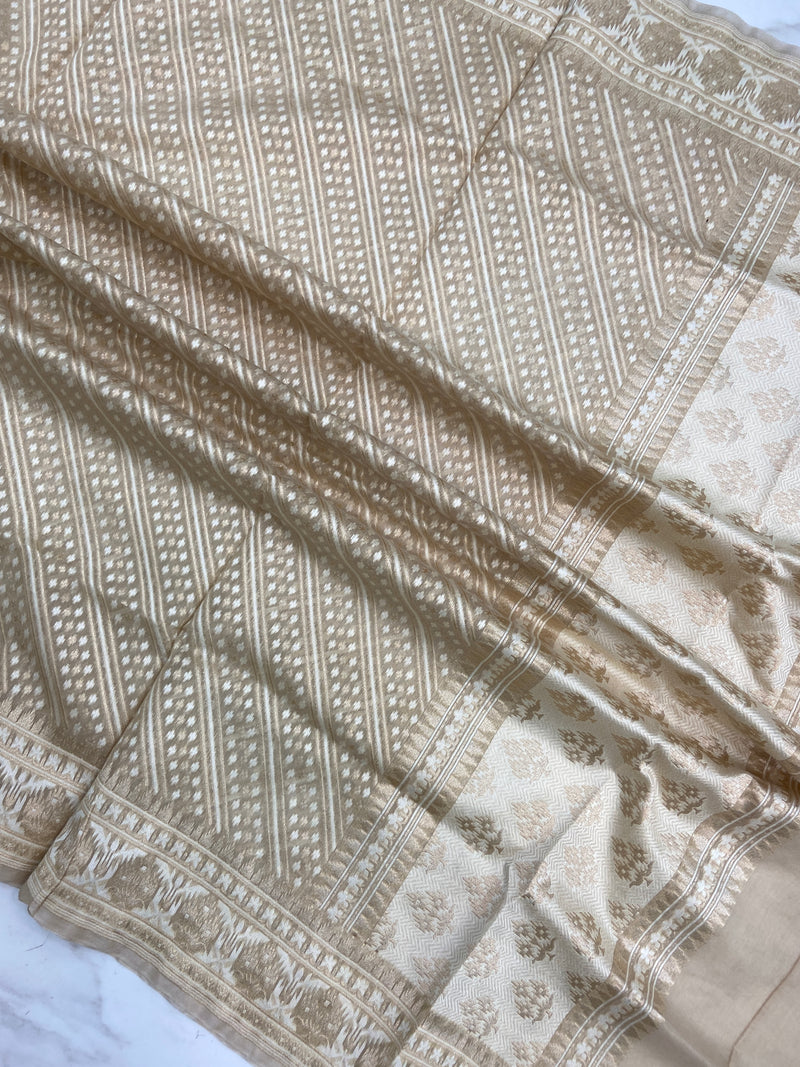 Pure Cotton Banarasi Handloom Dupatta - The Handlooms