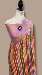Pure Chiffon Khaddi Banarasi Saree - The Handlooms