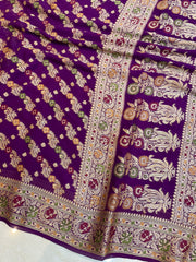 Pure Chiffon Khaddi Banarasi Saree - The Handlooms