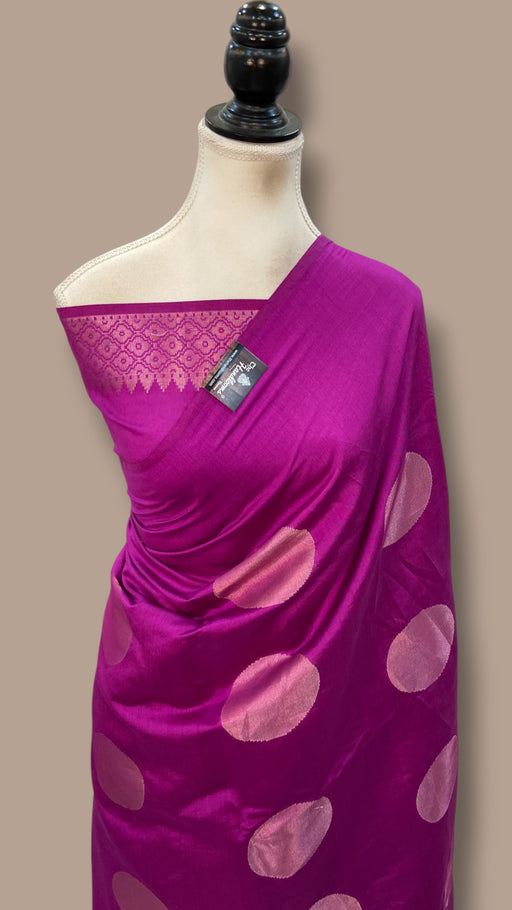 Pure Mango Silk Banarasi Handloom Saree - The Handlooms