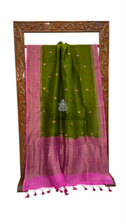 Pure Kora Handloom Banarasi Saree - The Handlooms