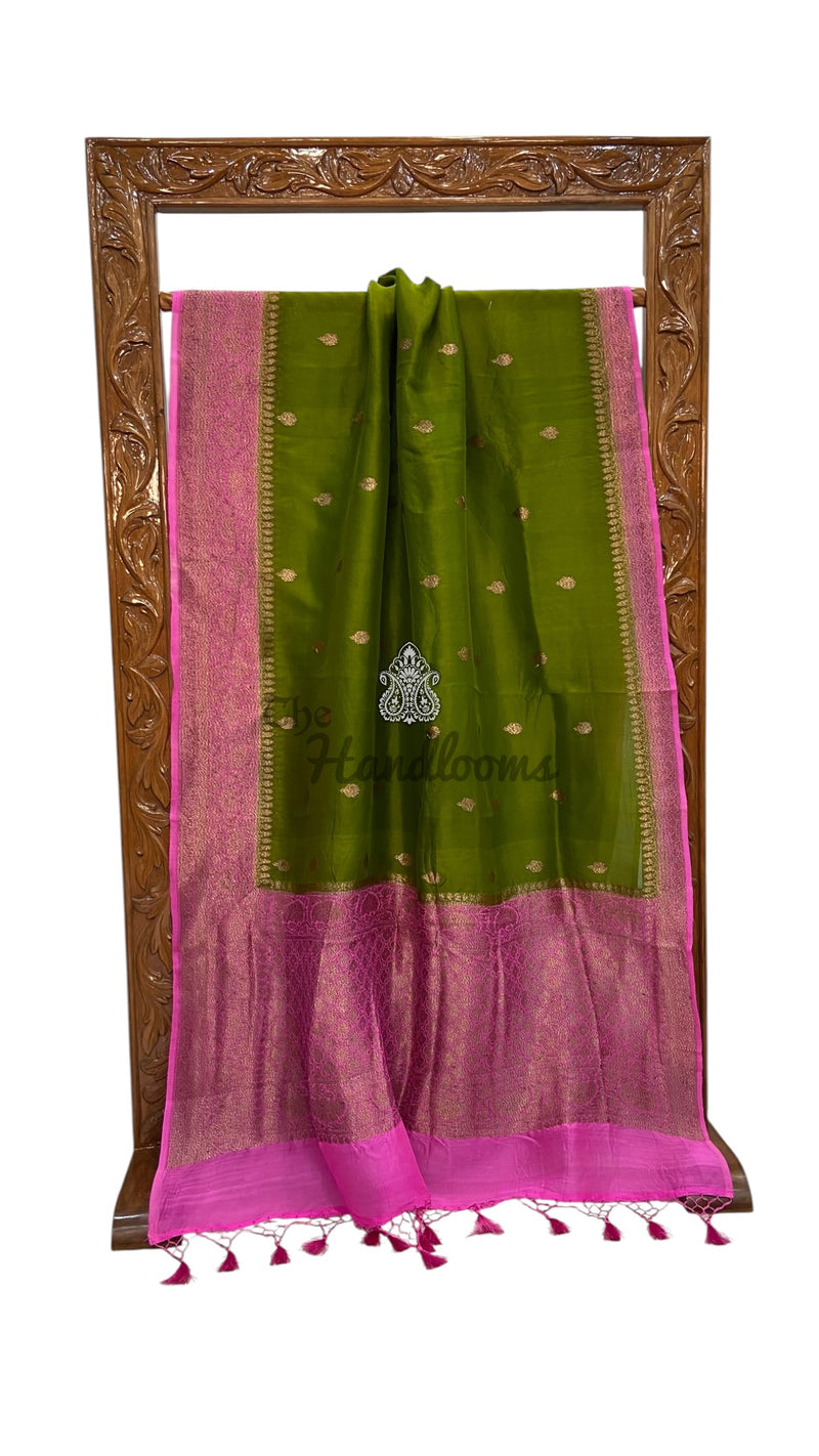 Pure Kora Handloom Banarasi Saree - The Handlooms