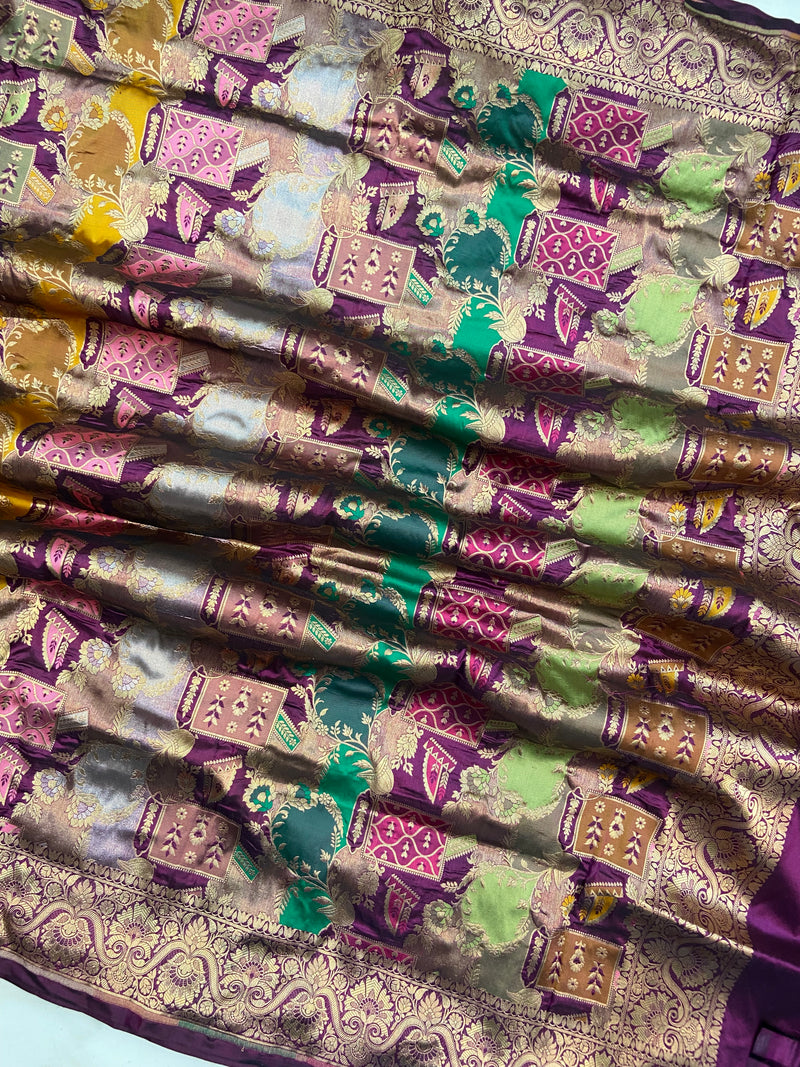 Pure Katan Silk Handloom Banarasi Dupatta - Rangkart