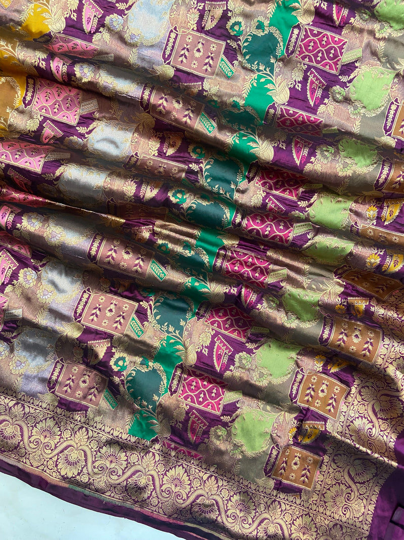 Pure Katan Silk Handloom Banarasi Dupatta - Rangkart