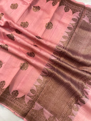 Tussar Silk Handloom Banarasi Saree - The Handlooms