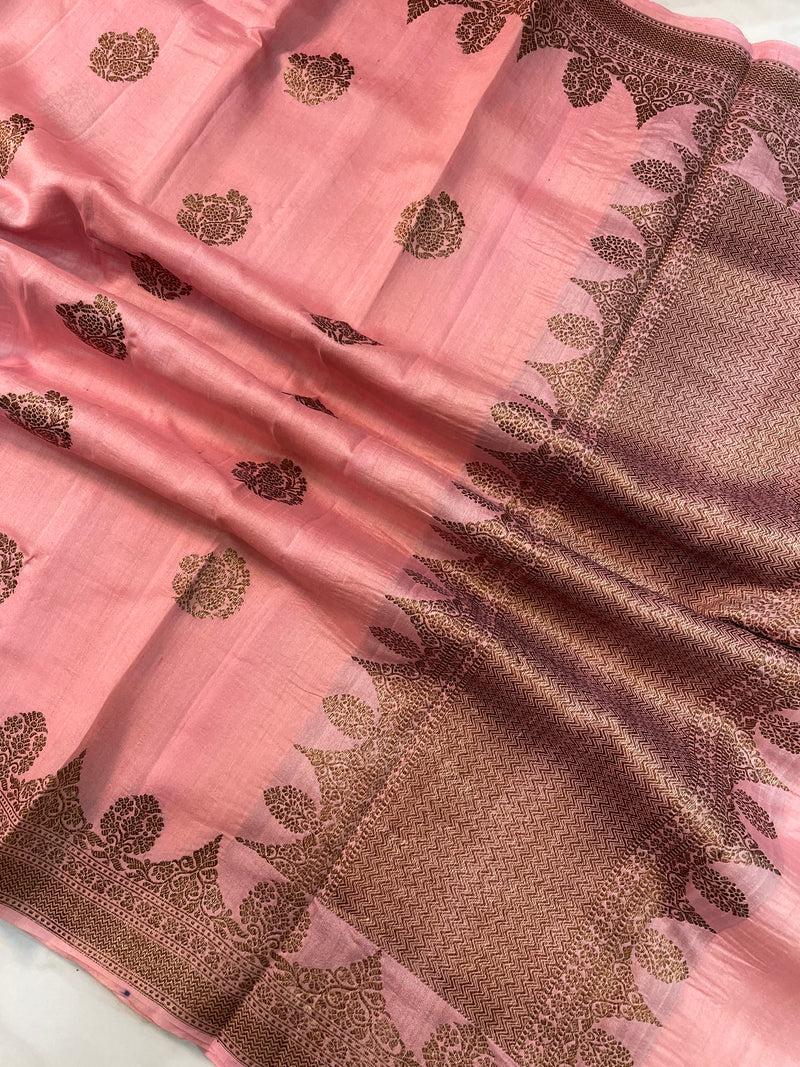 Tussar Silk Handloom Banarasi Saree - The Handlooms