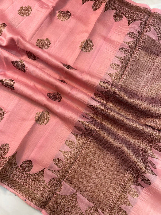 Tussar Silk Handloom Banarasi Saree