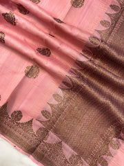 Tussar Silk Handloom Banarasi Saree - The Handlooms