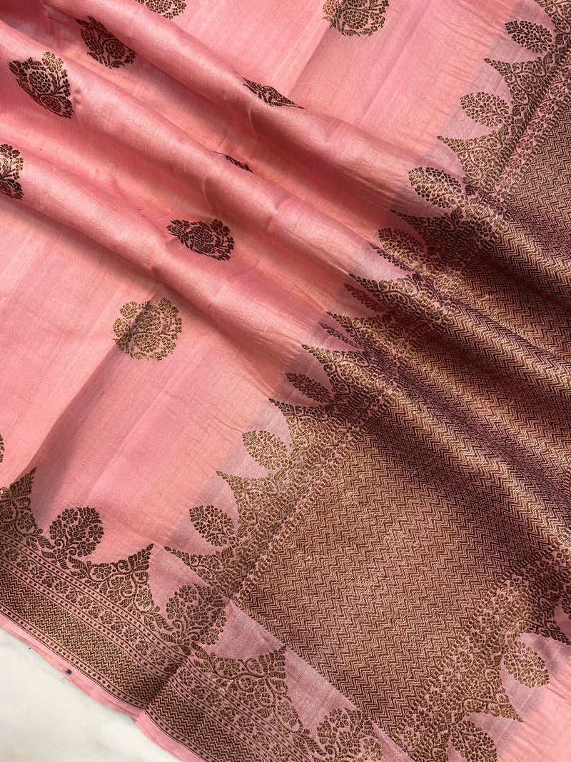 Tussar Silk Handloom Banarasi Saree - The Handlooms