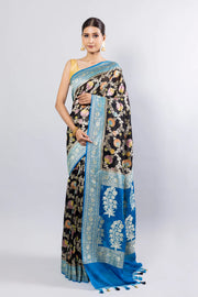 Khaddi Georgette Banarasi Saree - water zari - The Handlooms