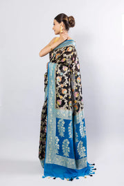 Khaddi Georgette Banarasi Saree - water zari - The Handlooms