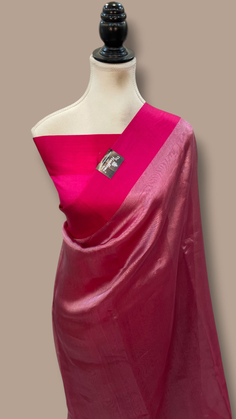 Pure Kora Tissue Handloom Banarasi Saree