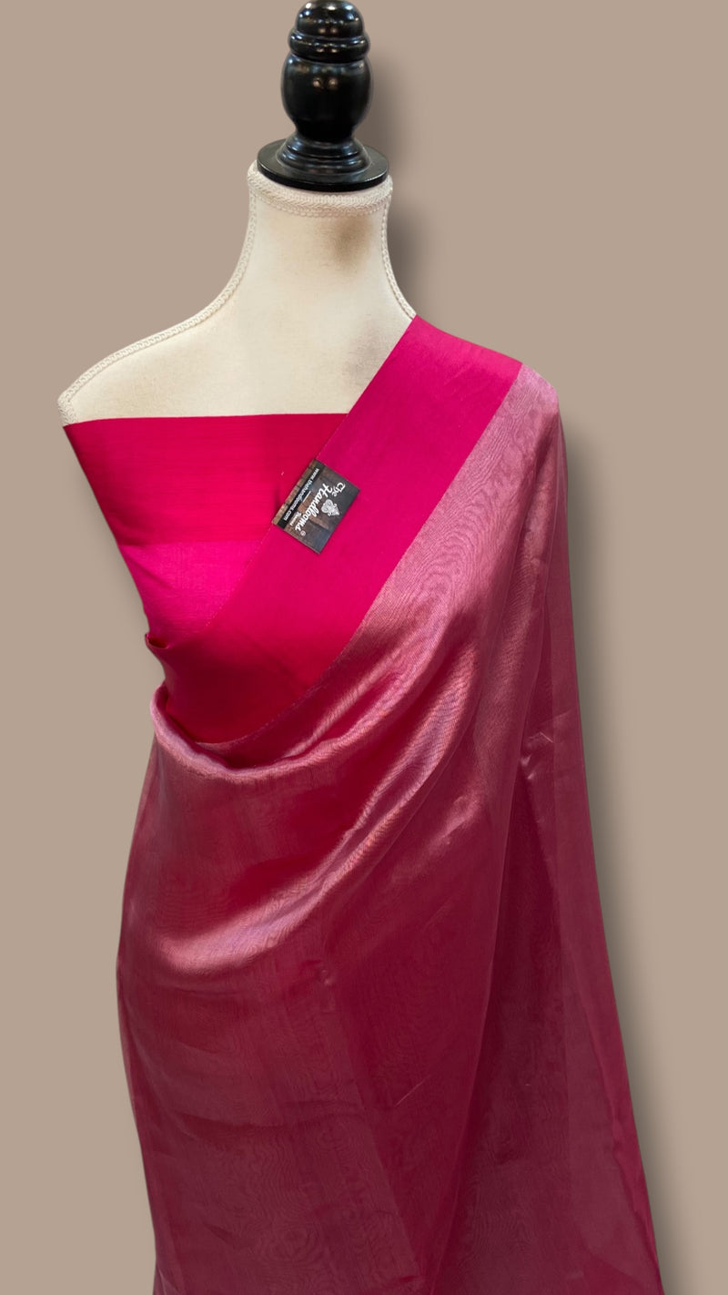 Pure Kora Tissue Handloom Banarasi Saree
