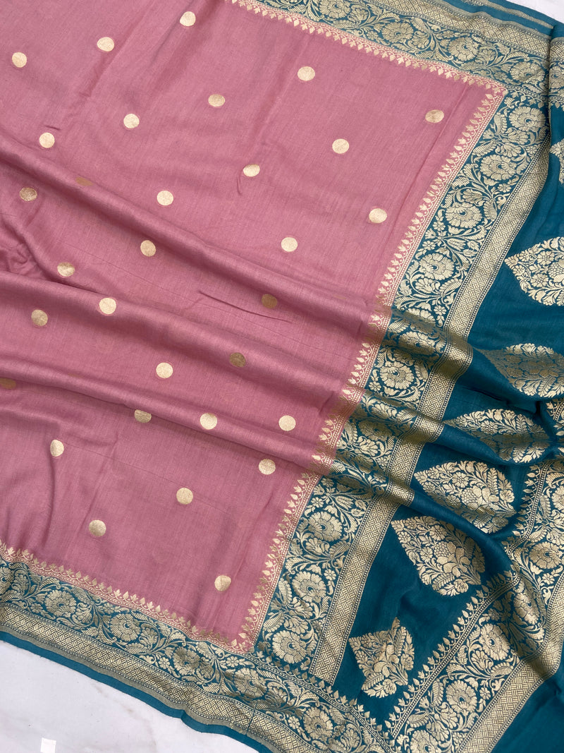 Pure Moonga Georgette Handloom Banarasi Dupatta - The Handlooms