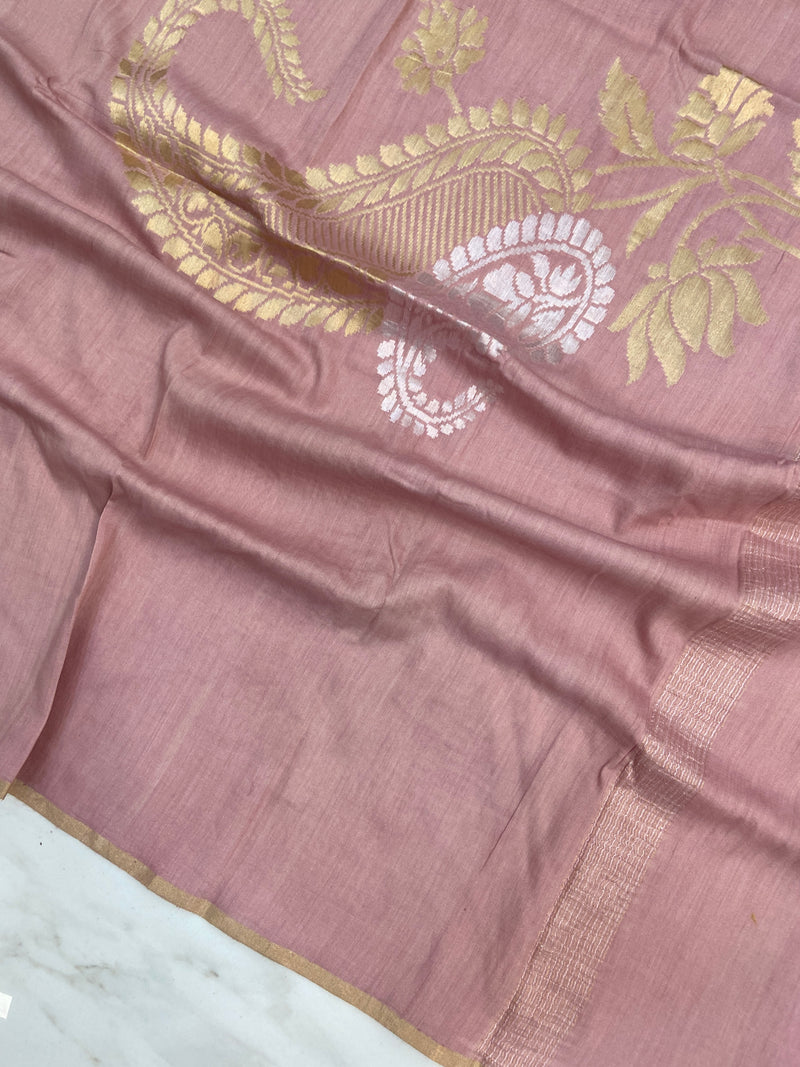 Pure Moonga handloom Dupatta - The Handlooms