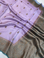 Pure Tussar Silk Handloom Banarasi Saree - The Handlooms