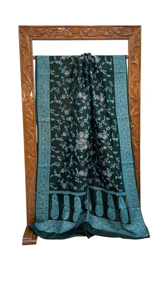 Pure Organza Chikankari Handloom Banarasi Saree - The Handlooms