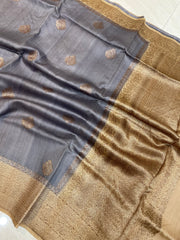 Pure Tussar Silk Handloom Banarasi Saree - The Handlooms