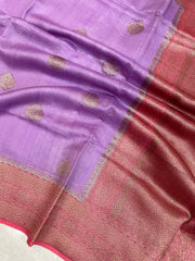 Pure Tussar Silk Handloom Banarasi Saree - The Handlooms
