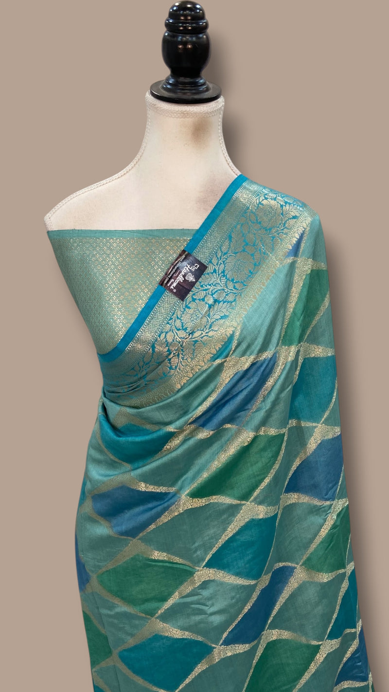 Pure Chiniya Silk Handloom Banarasi Saree - The Handlooms