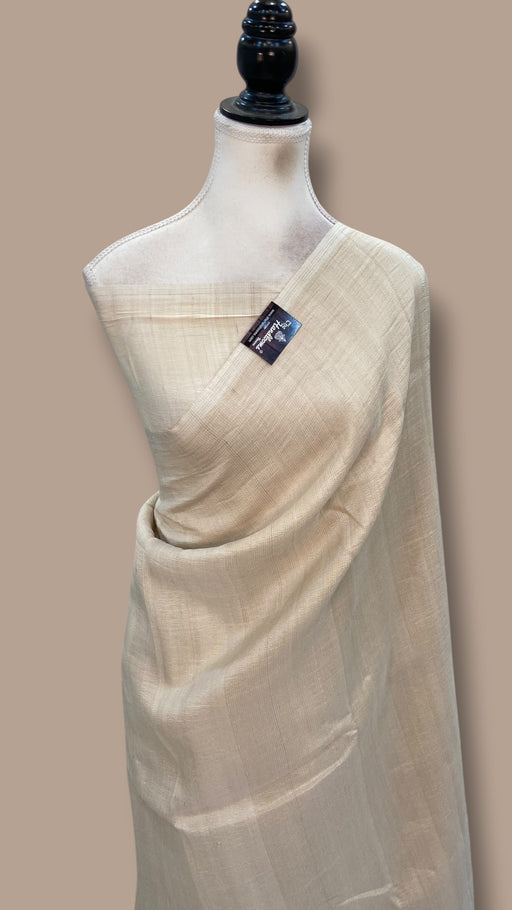Tussar Georgette Handloom Banarasi Saree-Plain - The Handlooms