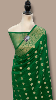 Pure Dupion Silk Banarasi Saree - The Handlooms