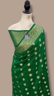 Pure Dupion Silk Banarasi Saree - The Handlooms