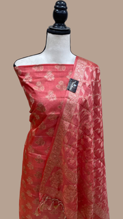 Pure Tussar Silk Banarasi Dress material - The Handlooms