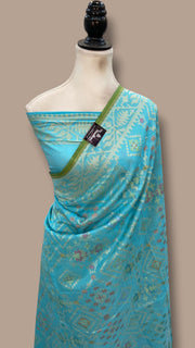 Pure Cotton Jamdani Handloom Banarasi Saree - The Handlooms
