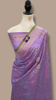 Pure Cotton Jamdani Handloom Banarasi Saree - The Handlooms