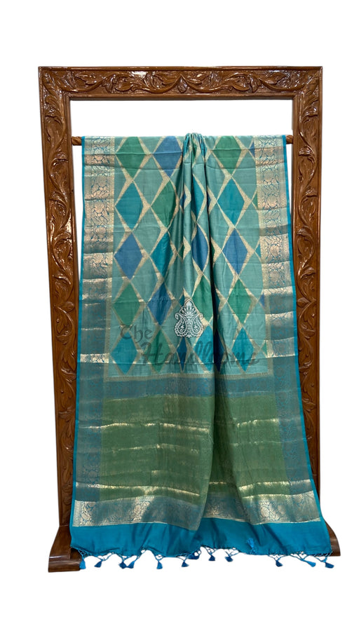 Pure Chiniya Silk Handloom Banarasi Saree - The Handlooms