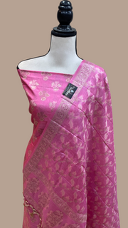 Pure Tussar Silk Banarasi Dress material - The Handlooms