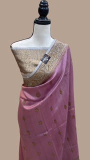 Pure Tussar Silk Handloom Banarasi Saree - The Handlooms