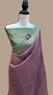 Pure Tussar Silk Handloom Banarasi Saree - The Handlooms