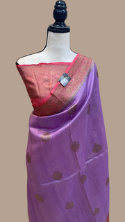 Pure Tussar Silk Handloom Banarasi Saree - The Handlooms