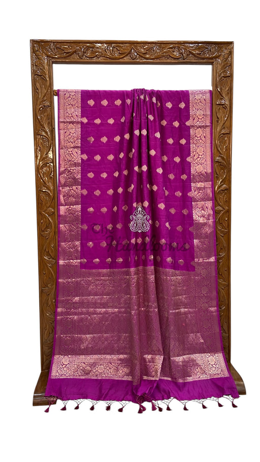 Pure Dupion Silk Banarasi Saree - The Handlooms