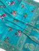 Pure Georgette Chikankari With Digital printHandloom Banarasi Saree - The Handlooms
