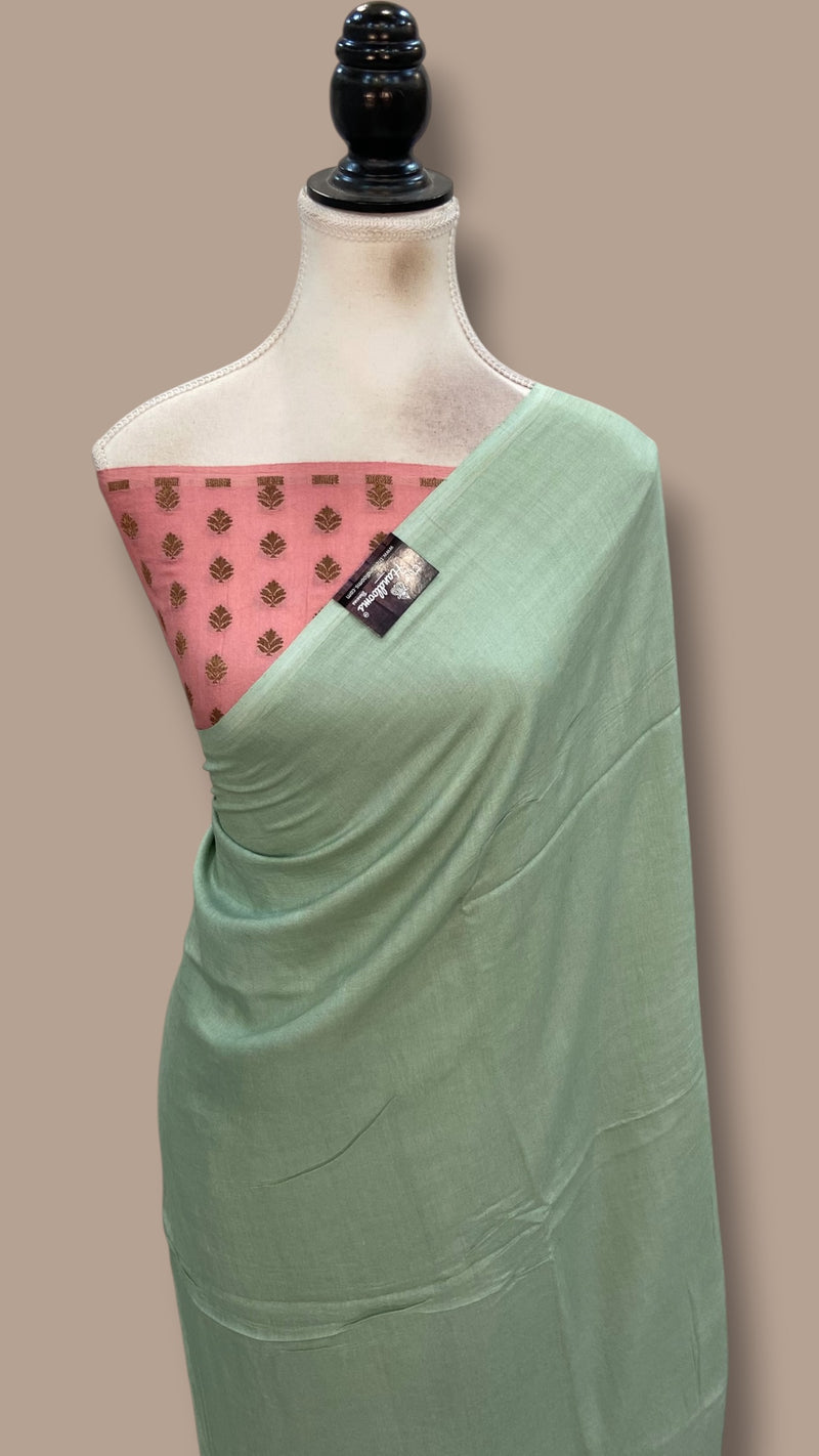 Moonga Silk Handloom Banarasi Saree - The Handlooms