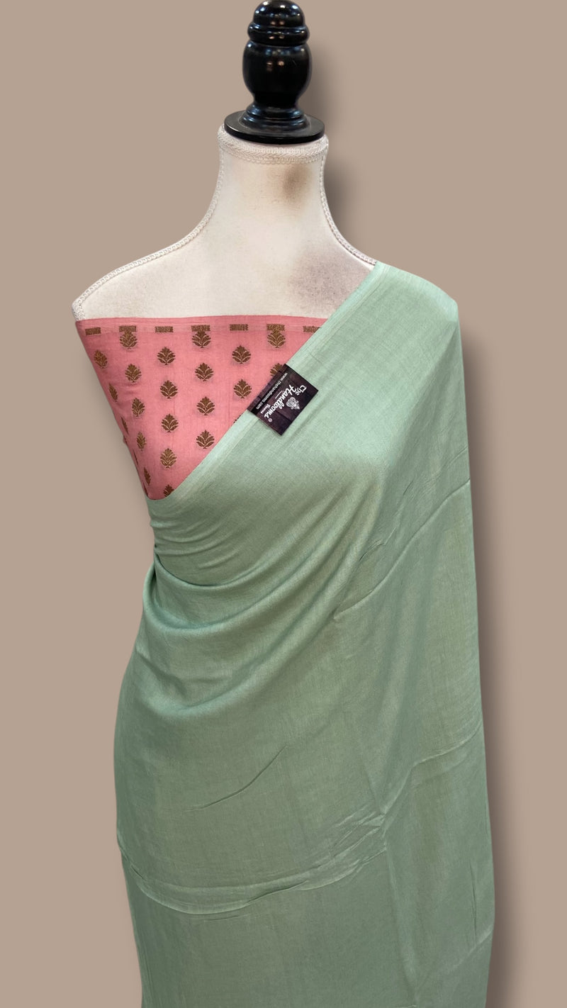 Moonga Silk Handloom Banarasi Saree - The Handlooms